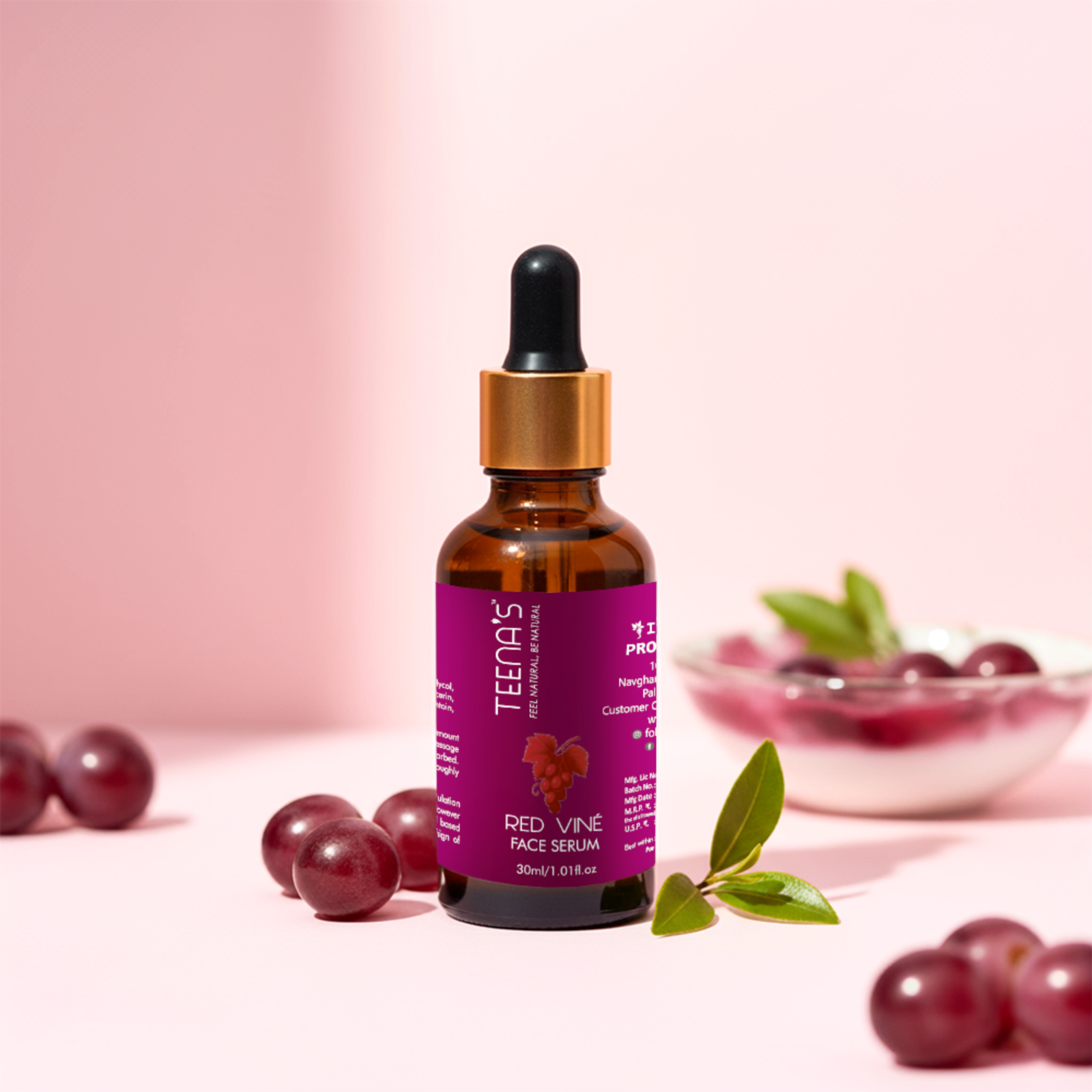 red vine face serum
