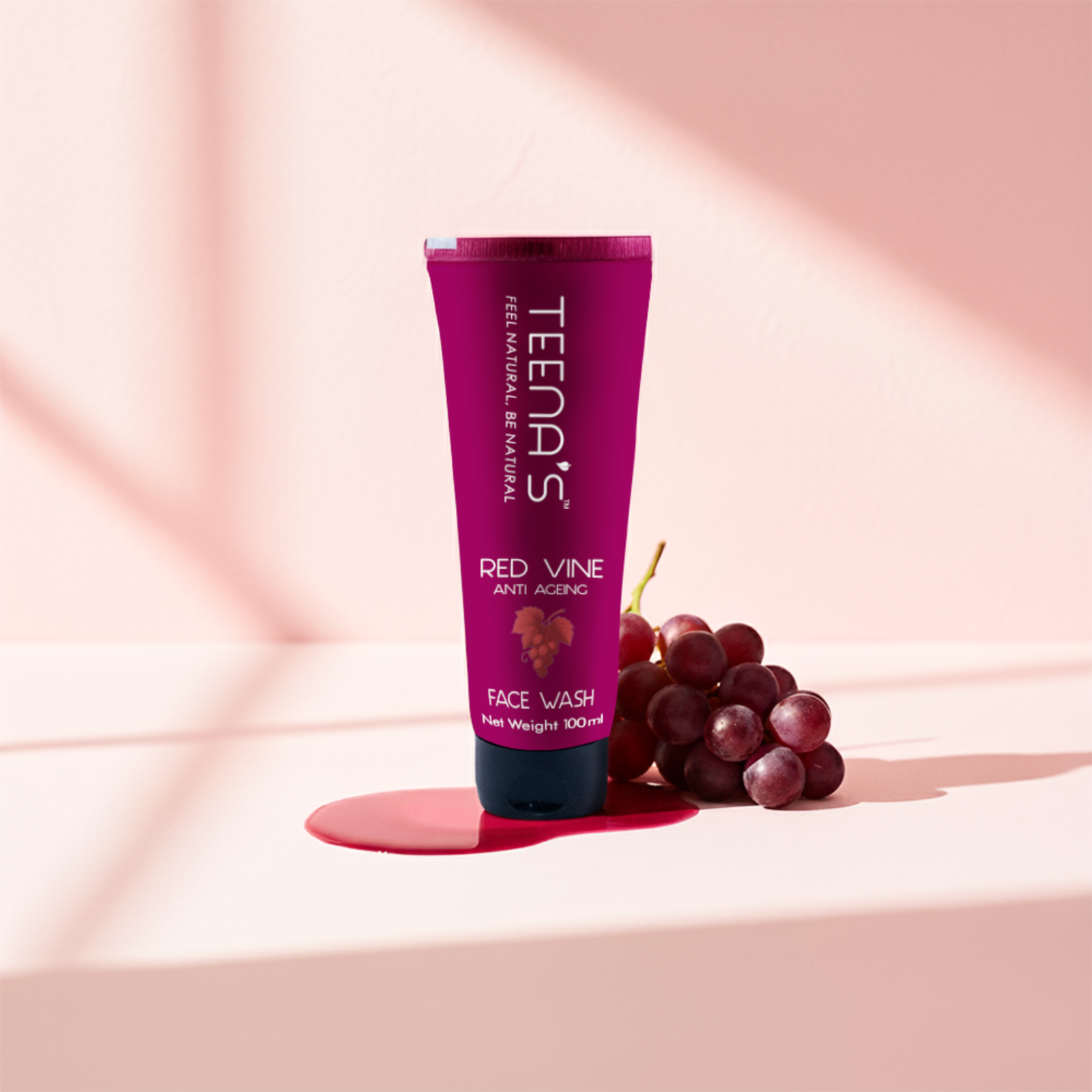 red vine anti ageing face wash